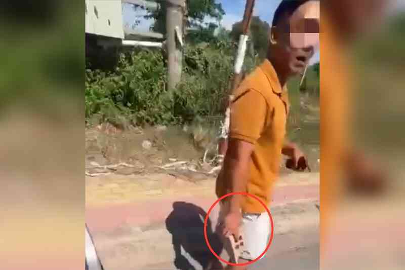 Làm rõ clip cán bộ CSGT ở Bình Dương cầm gạch đe dọa tài xế