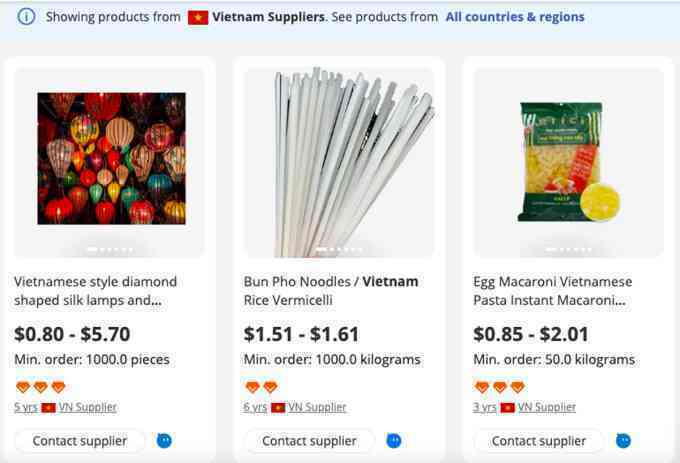 Khách hỏi mua hàng Việt trên Alibaba tăng cao