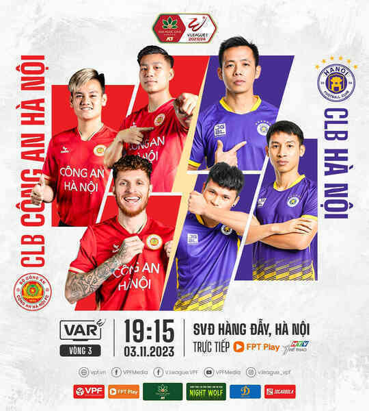 Link xem trực tiếp bóng đá Công an Hà Nội vs Hà Nội: Derby Thủ đô