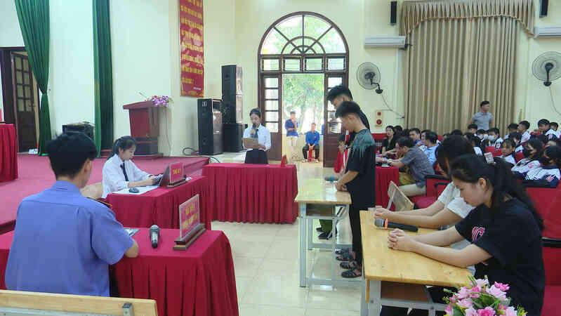 Tổ chức `phiên toà giả định` tuyên truyền pháp luật năm 2023