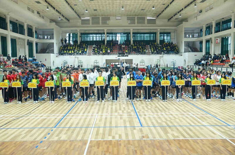 18 đội bóng tranh tài tại giải bóng chuyền sinh viên toàn quốc 2023