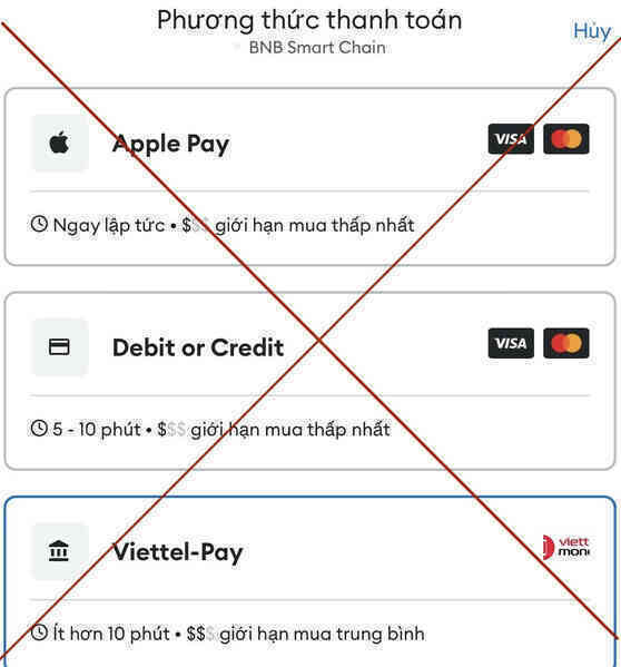 Viettel Money không hợp tác với bất kỳ sàn, đối tác nào để mua tiền mã hoá