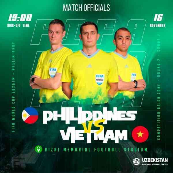 Trọng tài gây tranh cãi điều khiển trận tuyển Việt Nam gặp Philippines