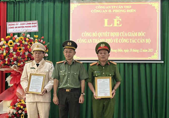 Bổ nhiệm các lãnh đạo chủ chốt Công an TP Cần Thơ