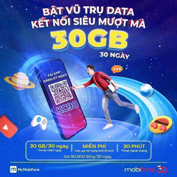 Loạt gói cước data ‘khủng’ của MobiFone