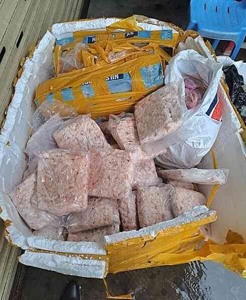 Thu 1,3 tấn thực phẩm đông lạnh không rõ nguồn gốc