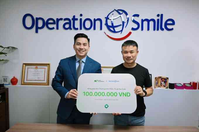 Nami Foundation trao 100 triệu đồng cho Tổ chức Phẫu thuật nụ cười