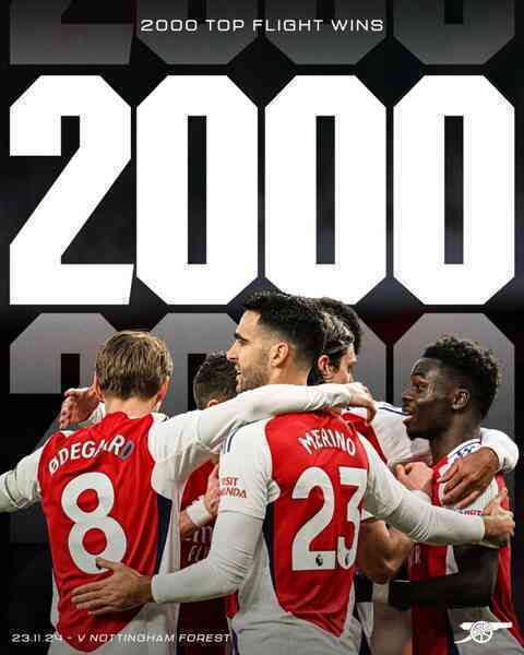 Arsenal cán mốc 2.000 chiến thắng tại giải VĐQG Anh