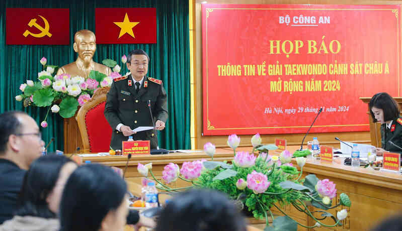 Hơn 2.000 người dự giải taekwondo Cảnh sát châu Á mở rộng 2024