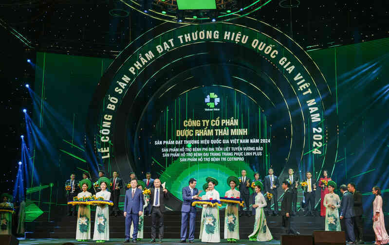 Dược phẩm Thái Minh nhận danh hiệu Thương hiệu Quốc gia
