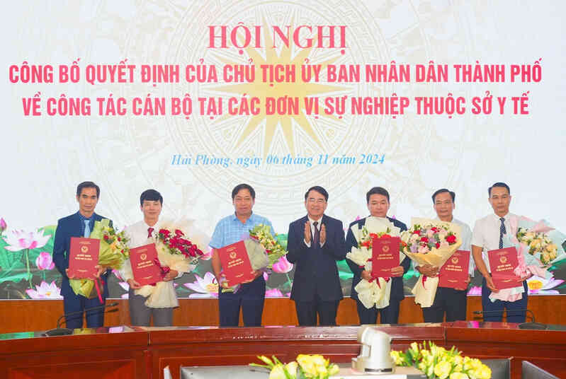 Bổ nhiệm 6 giám đốc đơn vị thuộc Sở Y tế Hải Phòng