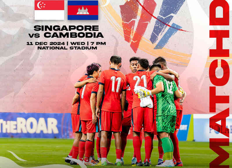 Link xem trực tiếp Singapore đấu với Campuchia: Bảng A AFF Cup 2024