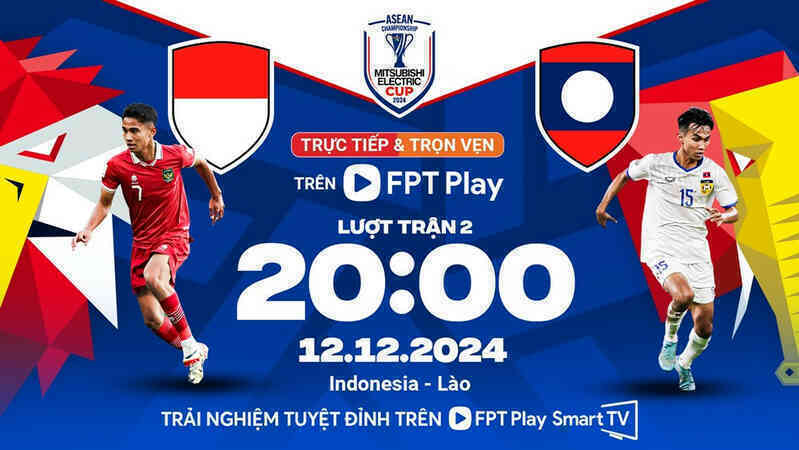 Link xem trực tiếp bóng đá Indonesia đấu với Lào: Bảng B AFF Cup 2024