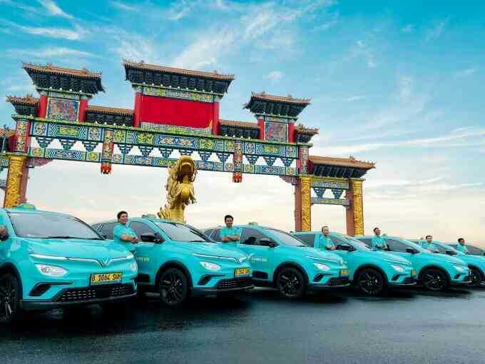 Taxi điện Xanh SM chạy thử nghiệm tại Indonesia