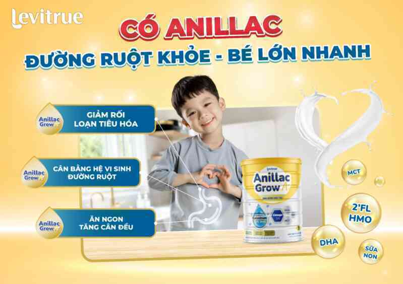 Anillac Grow A+: Giải pháp dinh dưỡng, hỗ trợ trẻ phát triển toàn diện