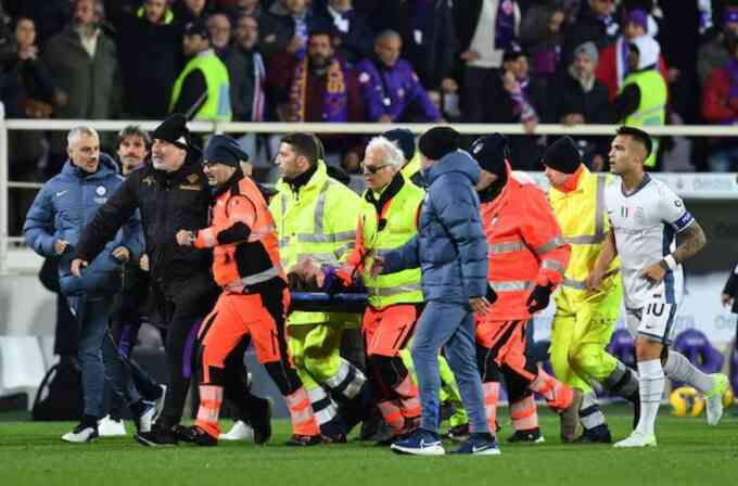 Trận Fiorentina - Inter Milan bị hoãn vì cầu thủ đột quỵ