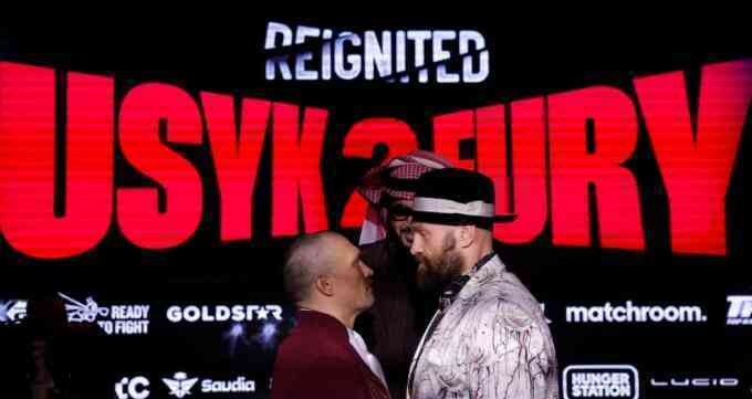 Fury và Usyk lập kỷ lục về thời gian chạm mặt