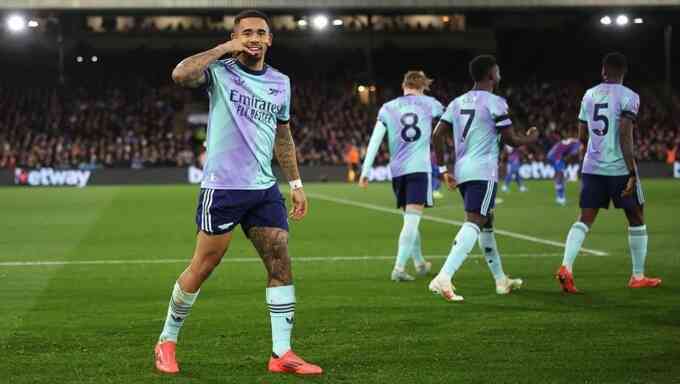 Gabriel Jesus giúp Arsenal thắng đậm ở Ngoại hạng Anh