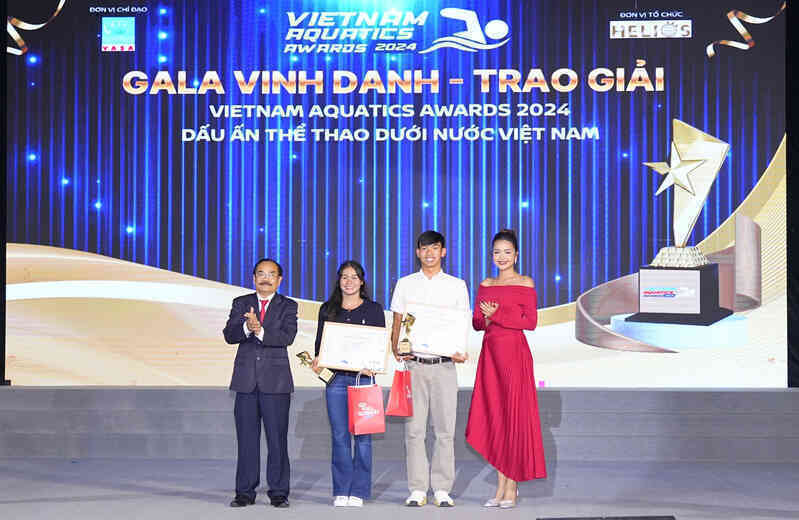 Huy Hoàng, Mỹ Tiên hay nhất thể thao dưới nước Việt Nam