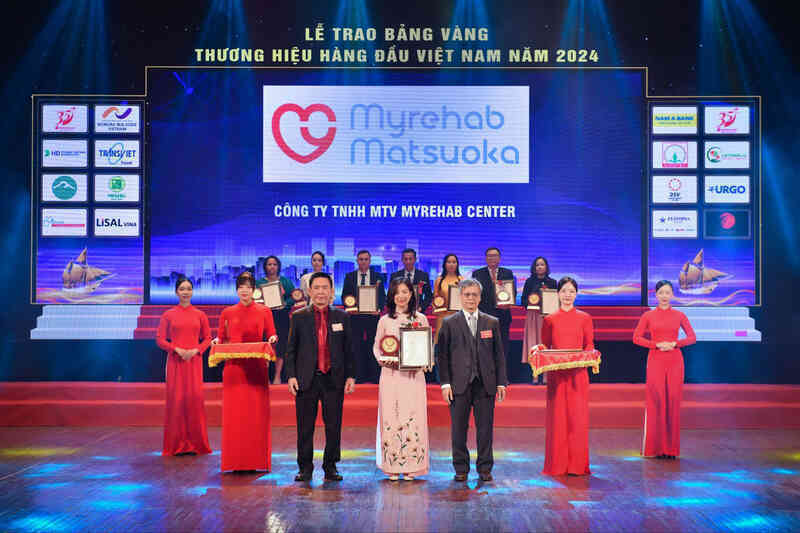Myrehab Matsuoka vào top 20 thương hiệu xuất sắc hàng đầu Việt Nam 2024
