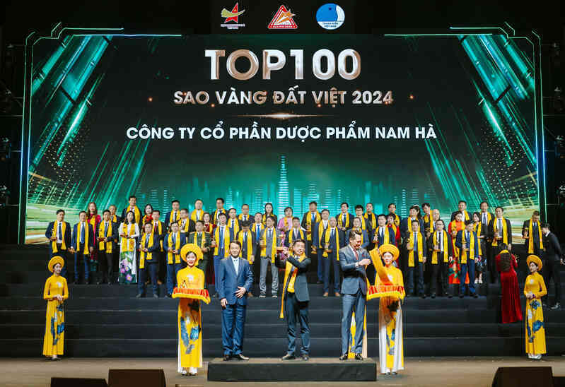 Dược Nam Hà tiếp tục ghi danh Top 100 Sao Vàng Đất Việt 2024
