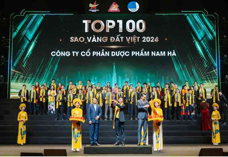 Dược Nam Hà vào Top 100 Sao Vàng Đất Việt 2024