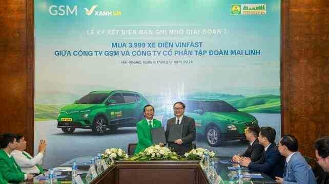 Taxi Mai Linh thuê, mua 3.999 ôtô điện VinFast