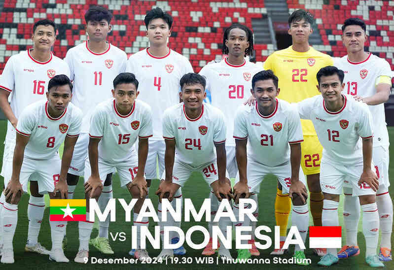 Link xem trực tiếp Myanmar đấu với Indonesia: Bảng B AFF Cup 2024