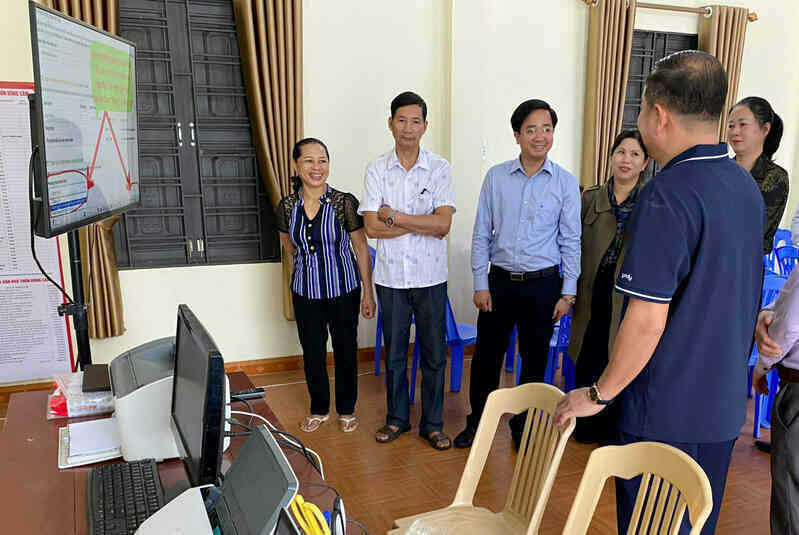 95% hồ sơ công việc luân chuyển trên môi trường mạng tại một xã ở Lào Cai