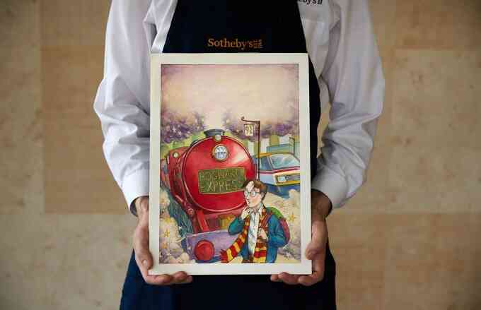 Đấu giá bìa gốc `Harry Potter và Hòn đá phù thủy`