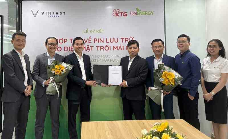 VinFast hợp tác ON Energy thúc đẩy dùng pin lưu trữ cho điện mặt trời mái nhà