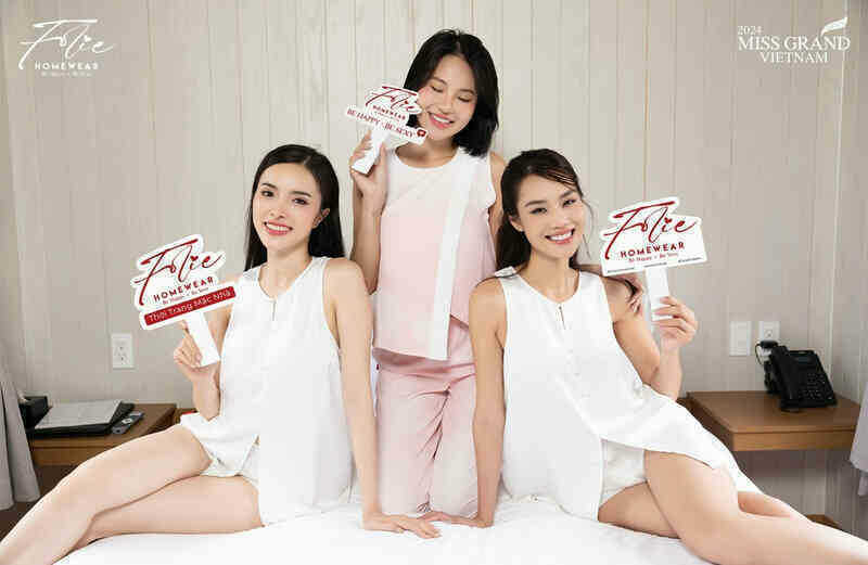Folie Homewear giúp các thí sinh Miss Grand thoải mái trong từng giấc ngủ