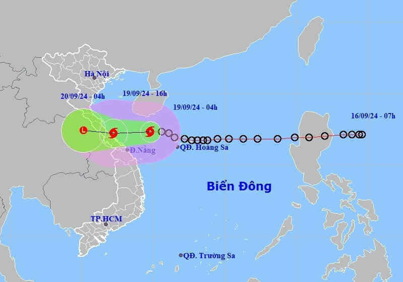 Tin bão số 4 khẩn cấp: Gió giật cấp 10, cách Đà Nẵng hơn 200km