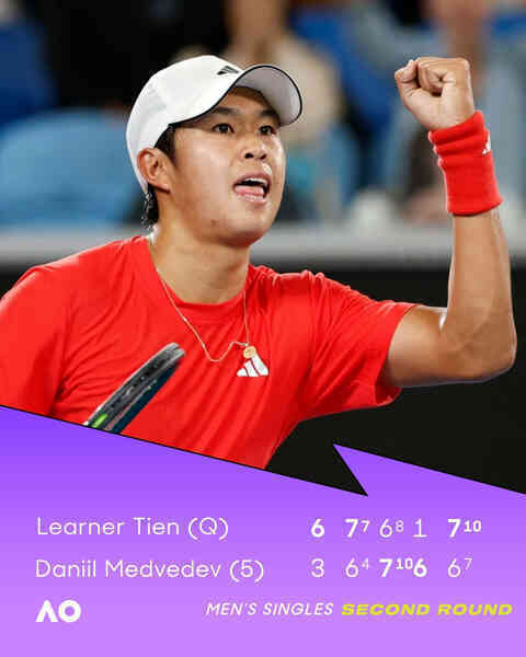 Tay vợt gốc Việt gây sốc khi loại Daniil Medvedev khỏi Australian Open