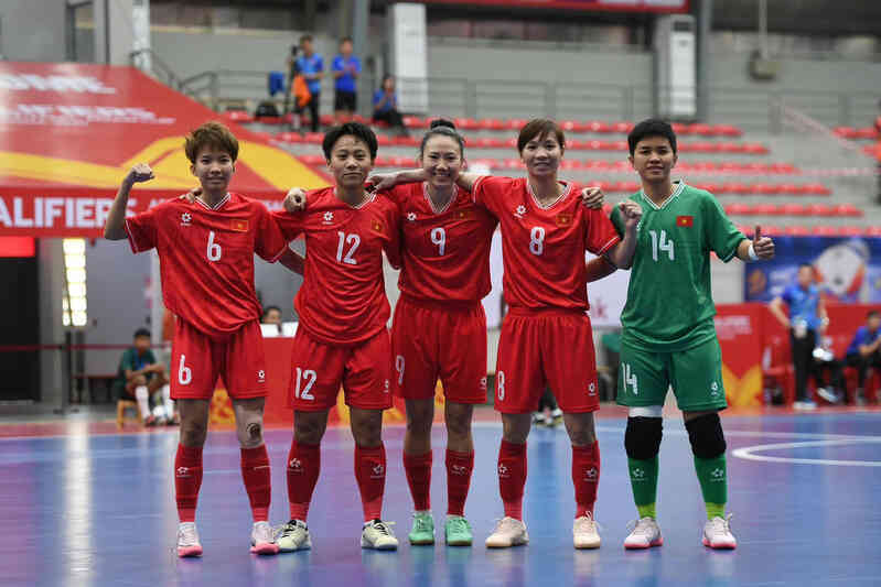 Tuyển futsal nữ Việt Nam nhất bảng, vào VCK giải châu Á