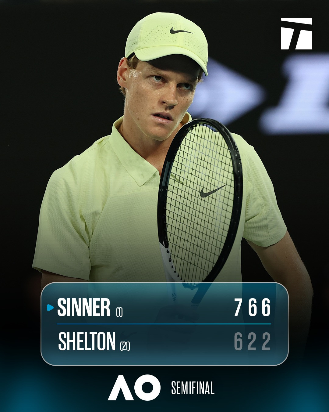 Jannik Sinner tranh vô địch Australian Open 2025 với Zverev