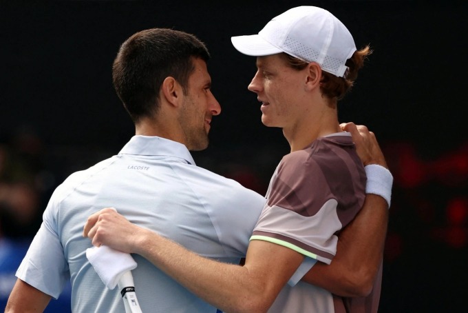 Djokovic được xem như động lực để Sinner 