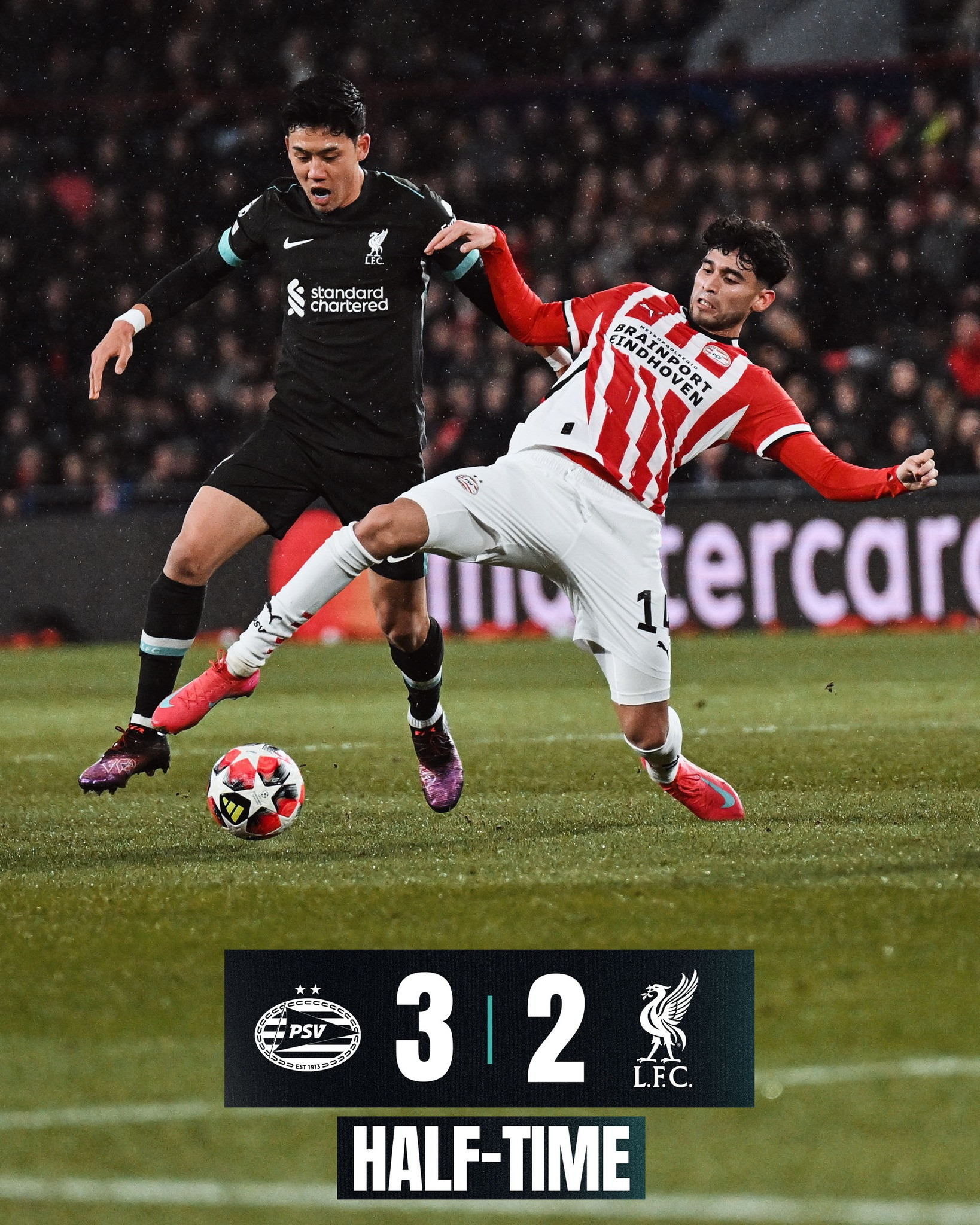 Liverpool thua trận sau màn rượt đuổi kịch tính với PSV