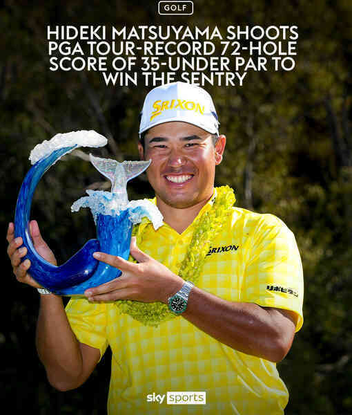 Matsuyama đi vào lịch sử chặng mở màn PGA Tour 2025