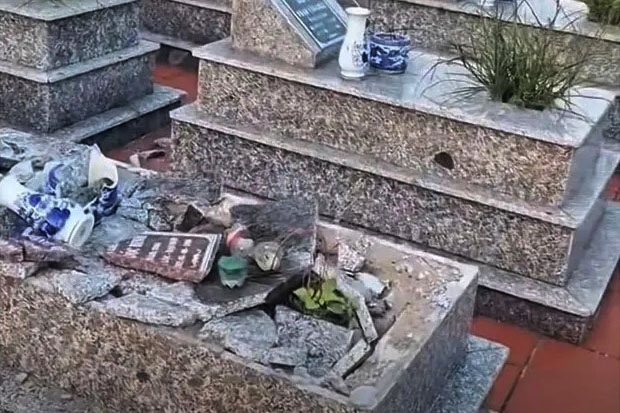 Xác định kẻ đập phá mộ liệt sĩ ở Hải Phòng