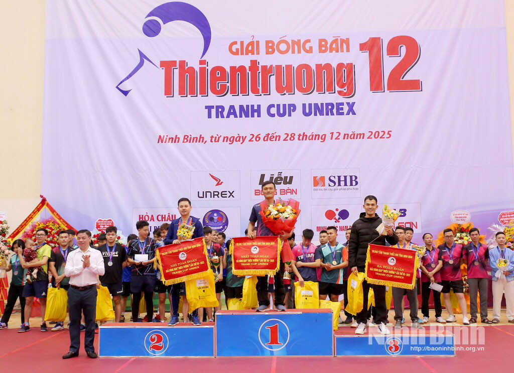 Giải bóng bàn Thiên Trường tìm ra các nhà vô địch