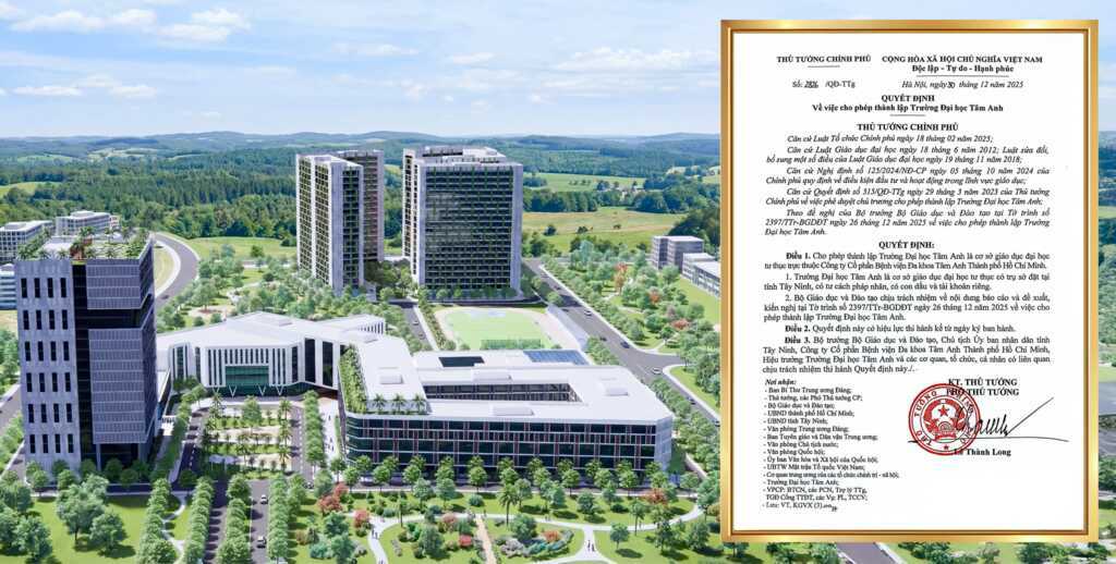 Thành lập Trường Đại học Tâm Anh, đào tạo y khoa theo chuẩn quốc tế