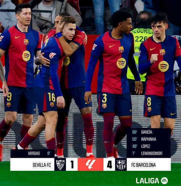 Đè bẹp Sevilla, Barca phả hơi nóng vào gáy Real Madrid