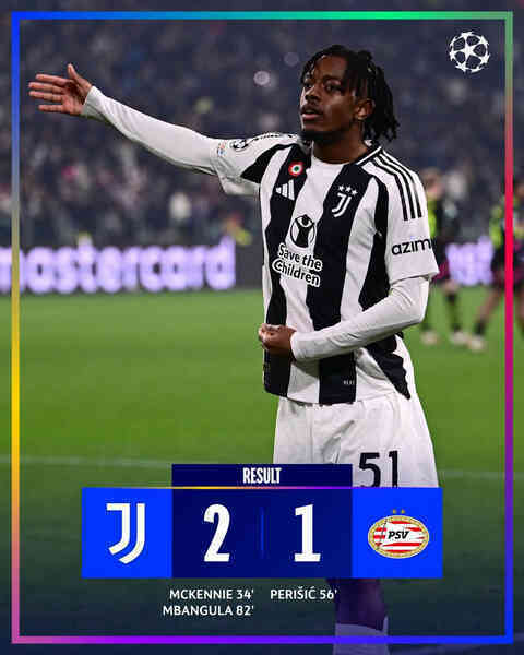 Juventus giành lợi thế trước PSV