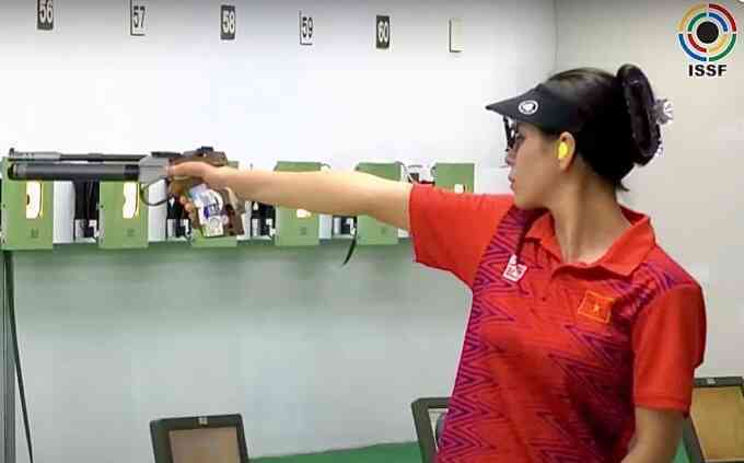 Thu Vinh và Quang Huy tiếp tục vào chung kết bắn súng châu Á