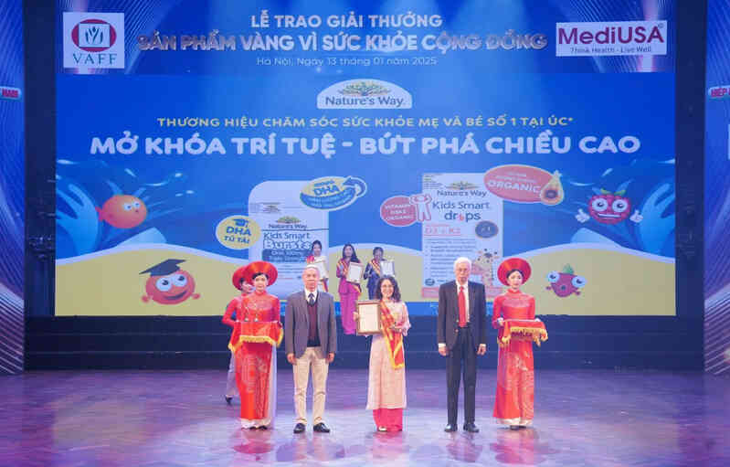 Nature’s Way tiếp tục nhận giải ‘Sản phẩm vàng vì sức khỏe cộng đồng 2025’