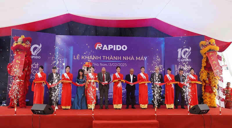 Rapido khánh thành nhà máy 40.000m2 ở Hà Nam