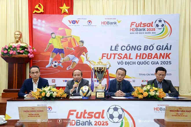 Giải futsal VĐQG 2025: Đội vô địch nhận nửa tỷ đồng