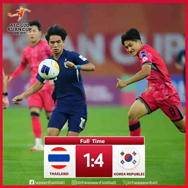 Nối gót U20 Indonesia, Thái Lan sớm bị loại khỏi VCK U20 châu Á