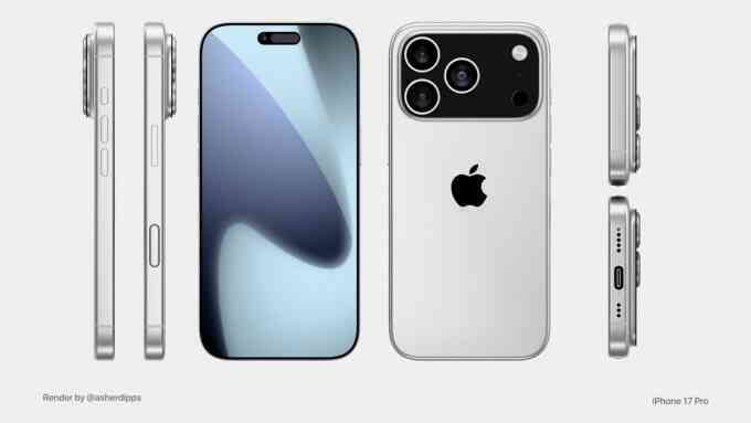 Ảnh dựng iPhone 17 Pro với camera khác biệt